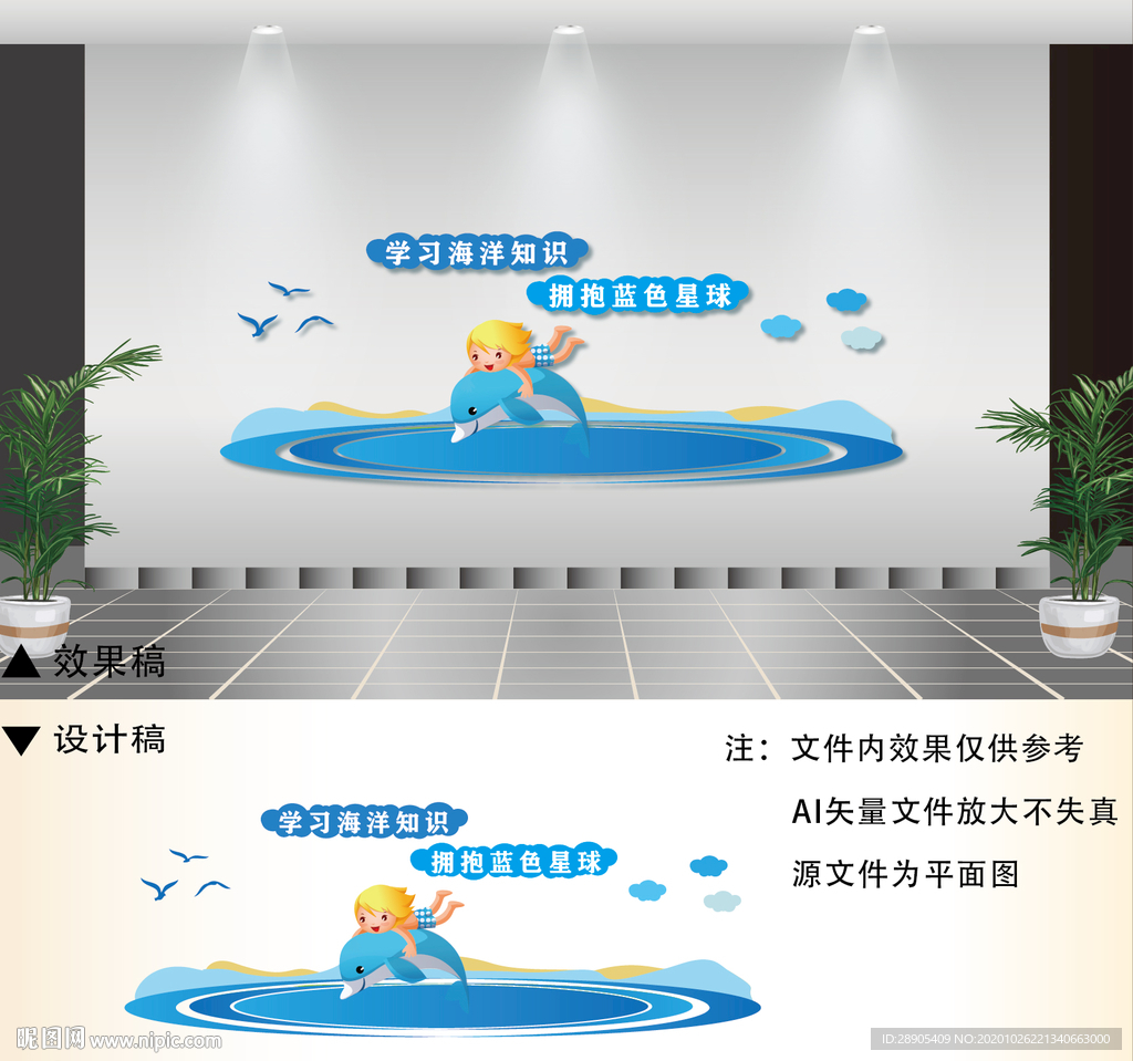 海洋知识文化墙