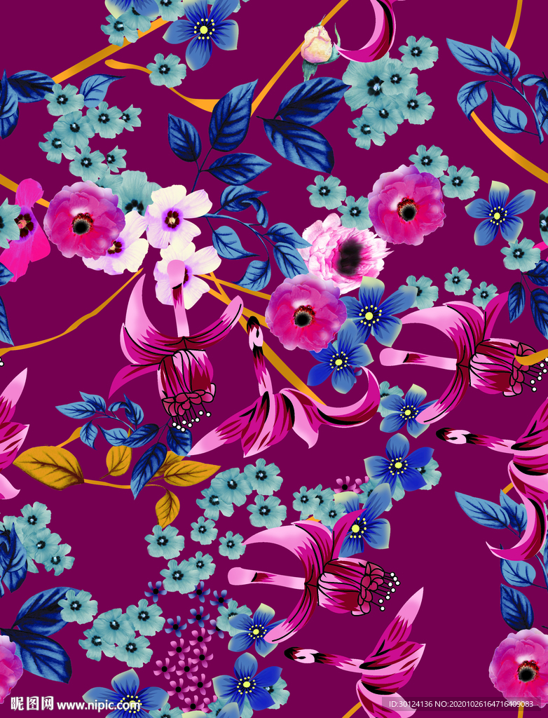 牌 方巾 数码印花 链条 豹纹