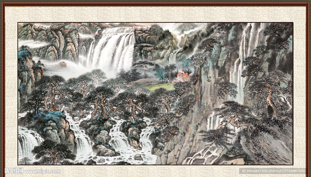 巨幅山水画
