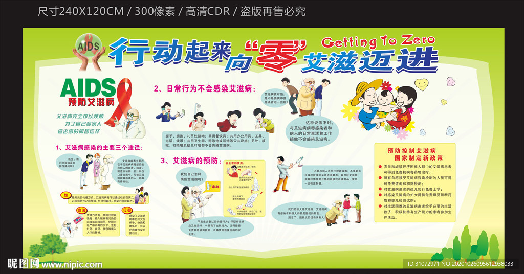 行动起来 向零艾滋迈进