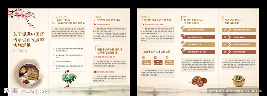 中医折页