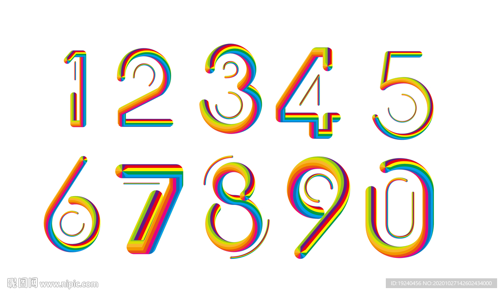 数字0123456789