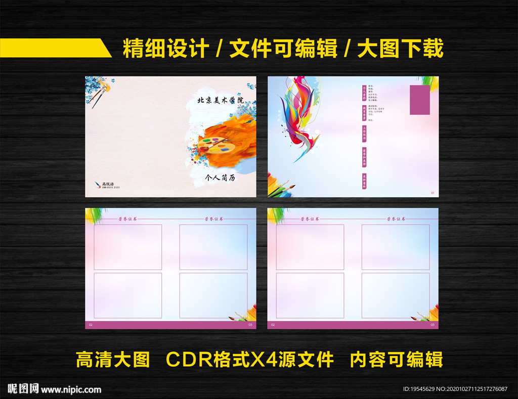 美术简历
