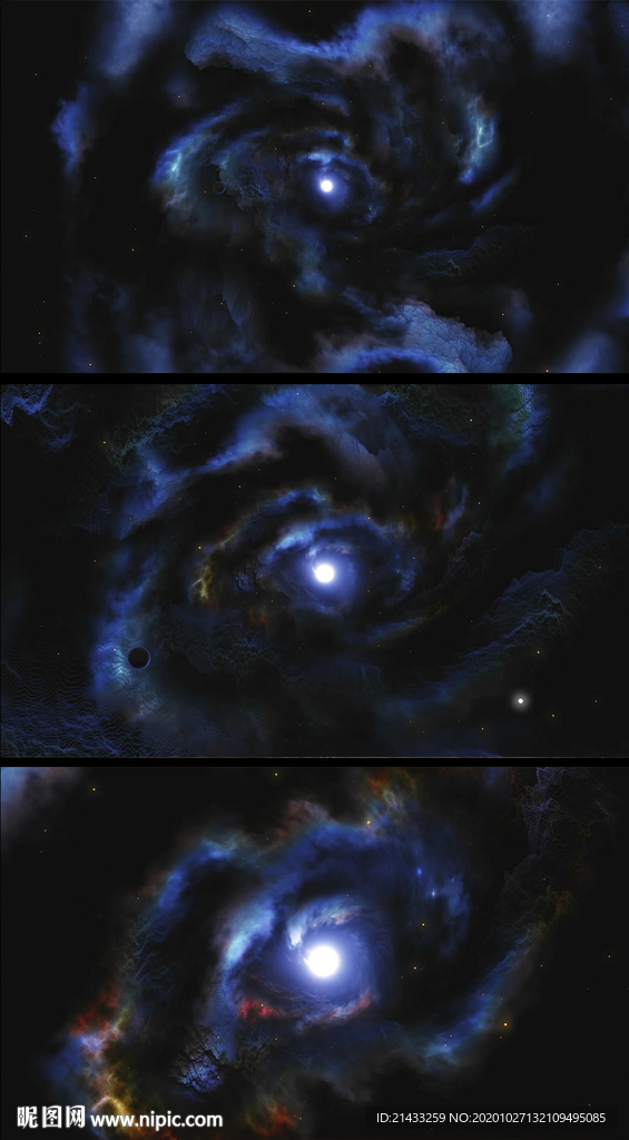 星际太空穿越动态背景视频