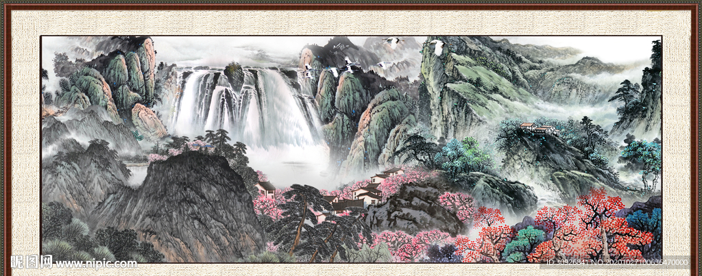 巨幅山水画