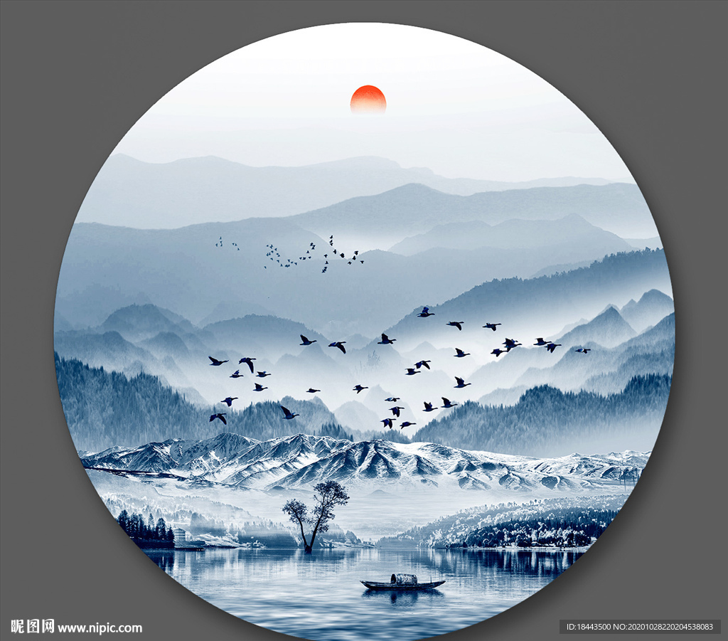 新中式水墨画