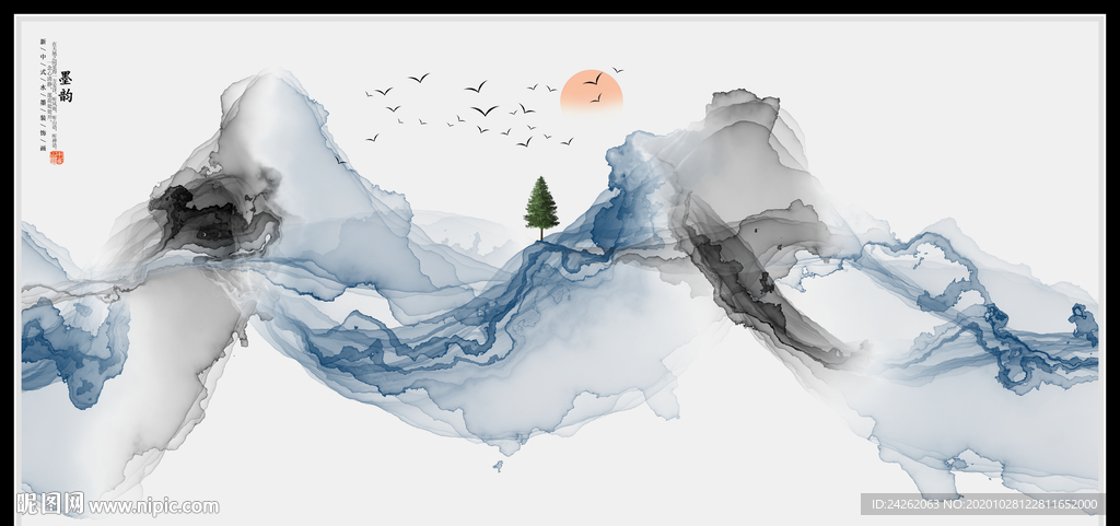 水墨画软膜天花