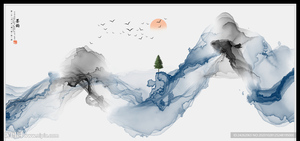 水墨画软膜天花