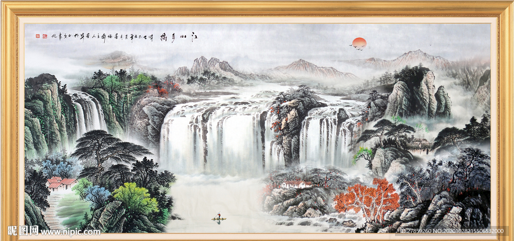 山水画 水墨山水画 意境山水画