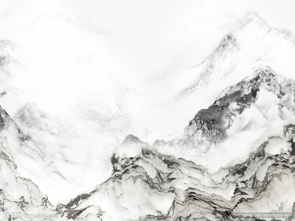 大理石山水背景墙