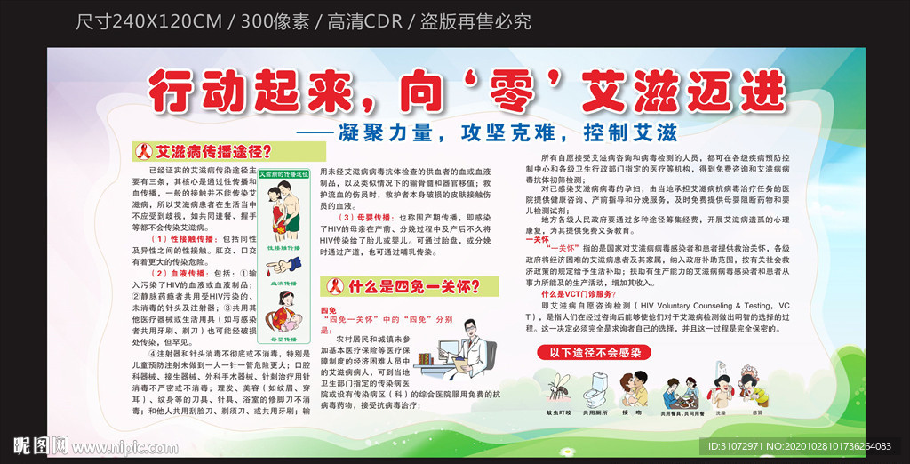 行动起来 向零艾滋迈进