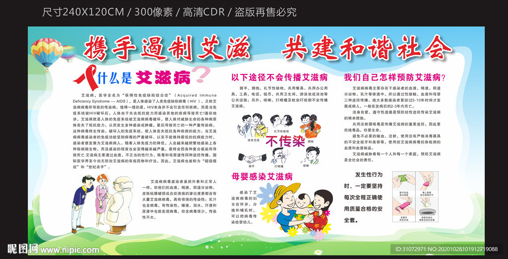艾滋病宣传栏