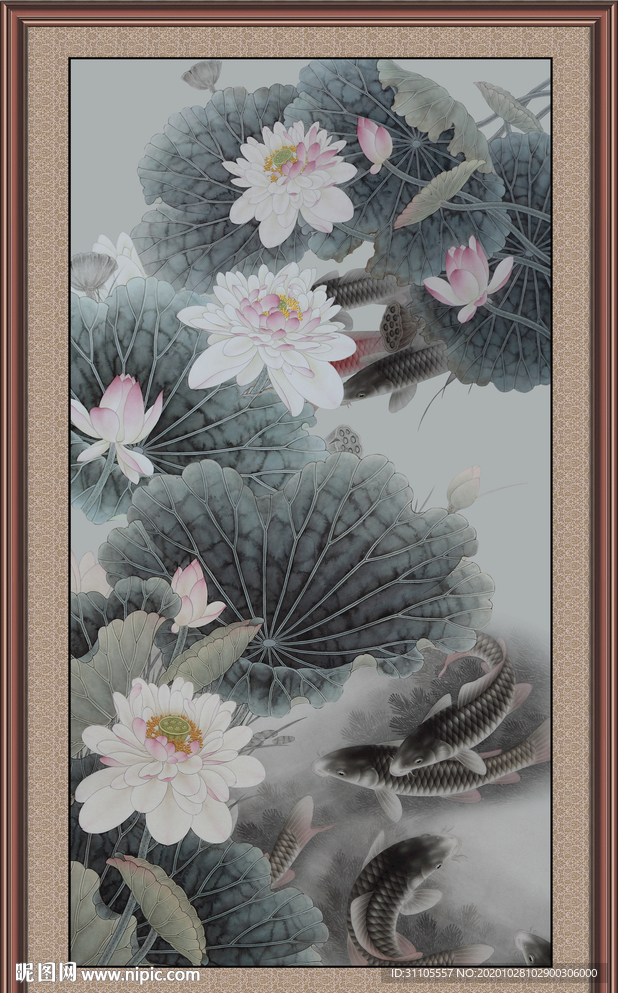 国画荷花