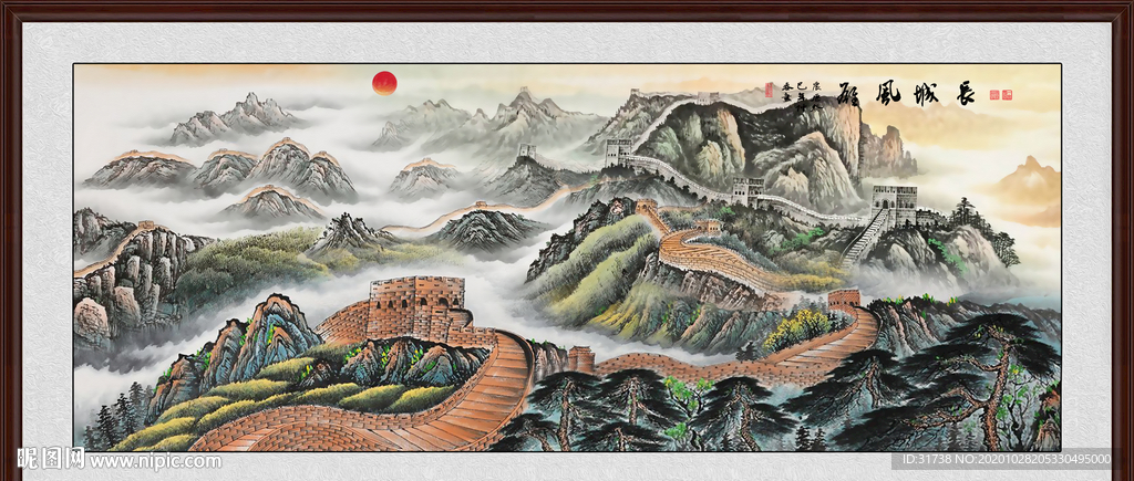长城国画长城长城国画