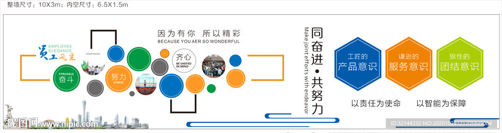 员工风采 照片墙 企业文化墙