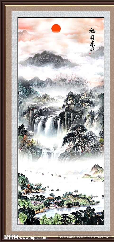 巨幅山水画
