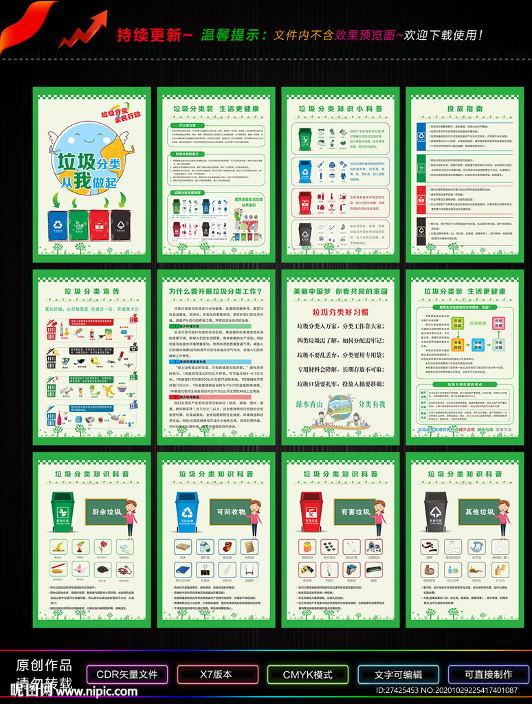 垃圾分类 垃圾分类展板