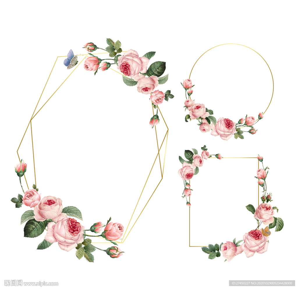 鲜花边框