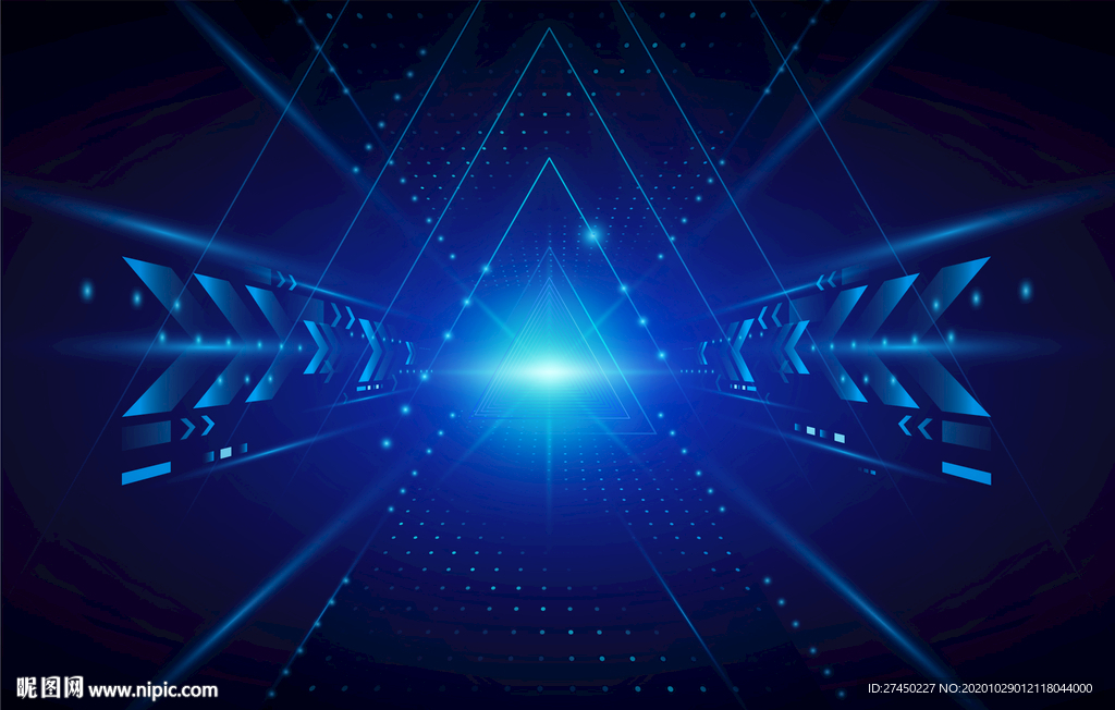 蓝色科技背景