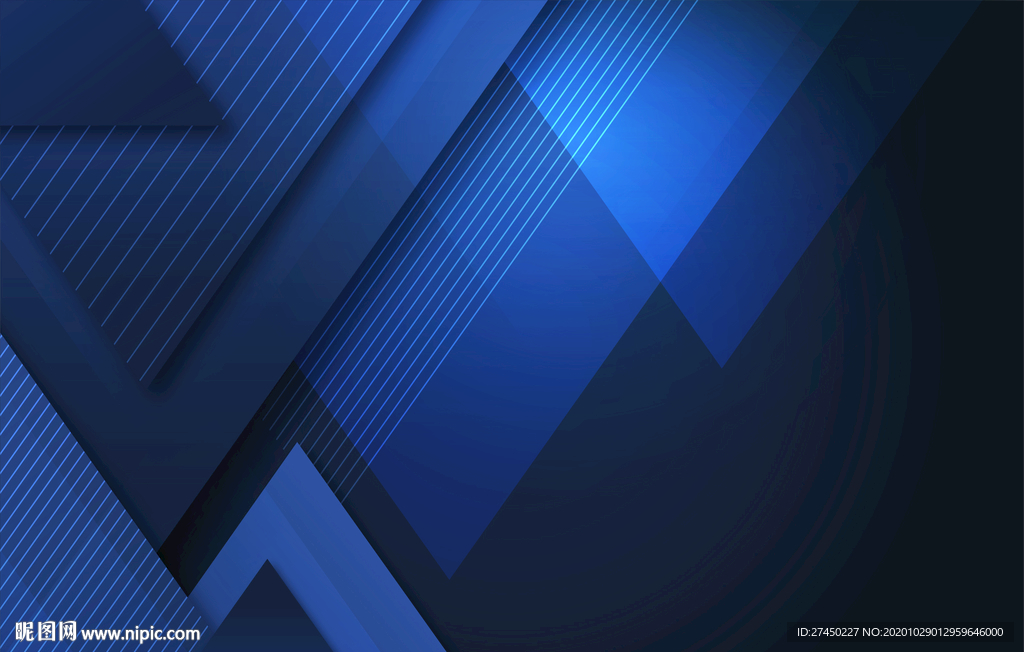 蓝色几何背