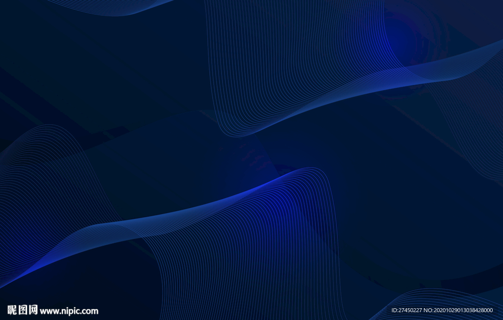 蓝色曲线背景