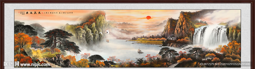 山水画 水墨山水画 意境山水画