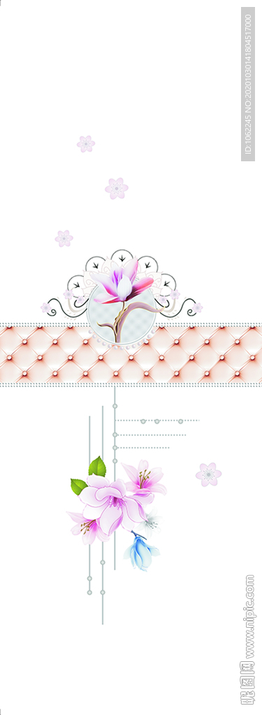 移门素材 花