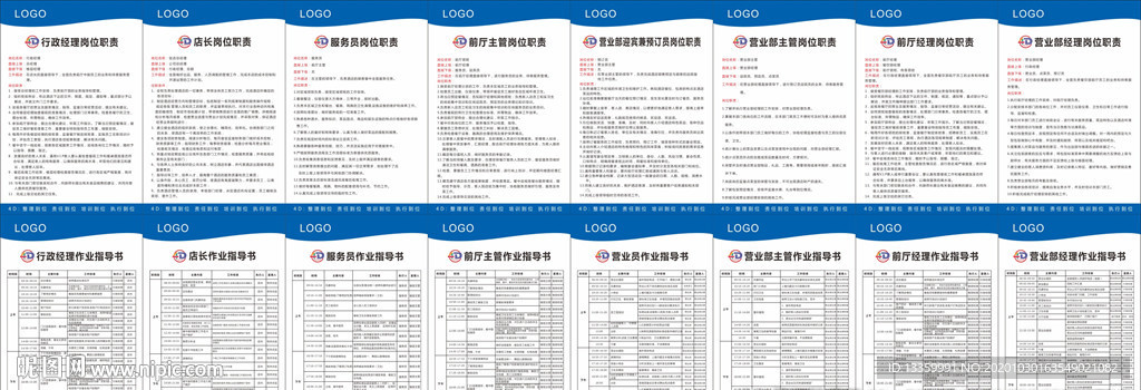 酒店前厅各岗位职责及作业指导书