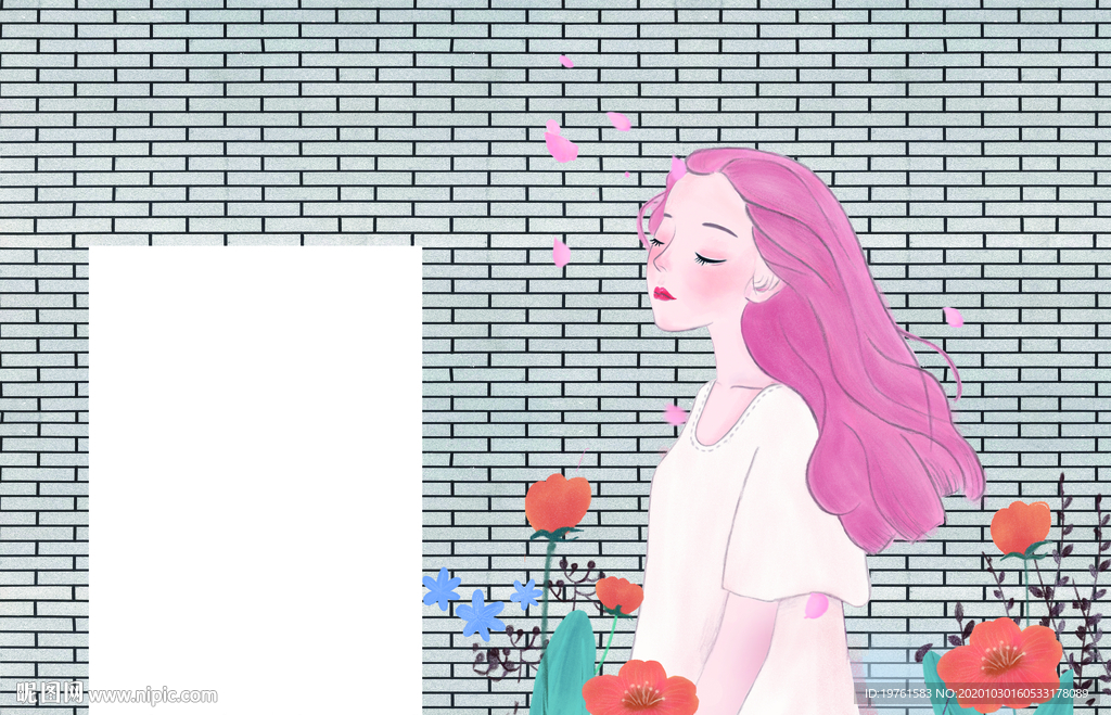 美女背景