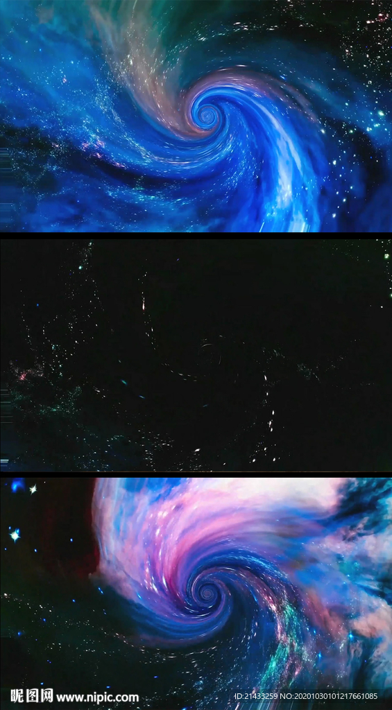 时空星空扭曲背景视频素材