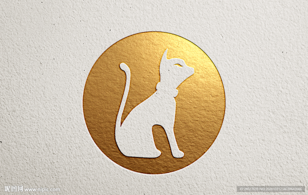 品牌logo纸质烫金银样机