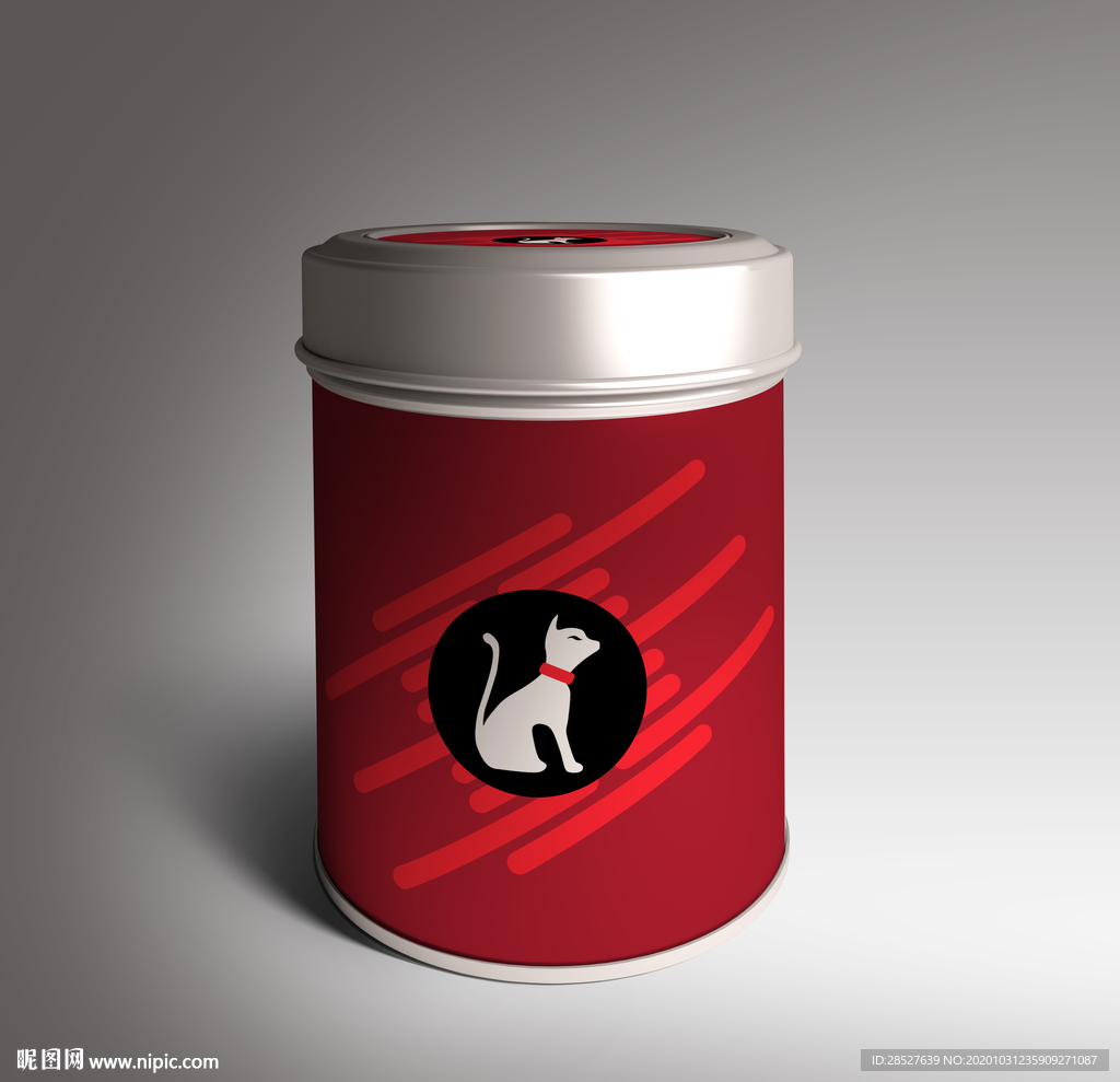 品牌logo茶叶罐包装样机