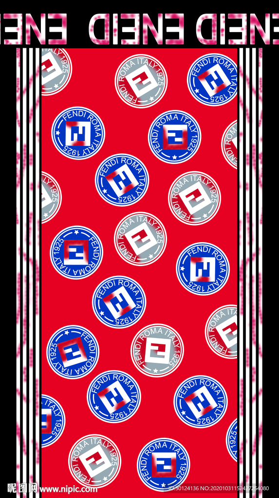 大牌 方巾 数码印花 链条 豹