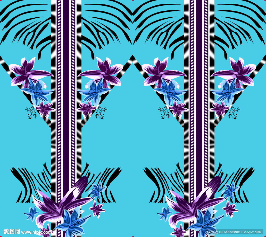 大牌 方巾 数码印花 链条 豹