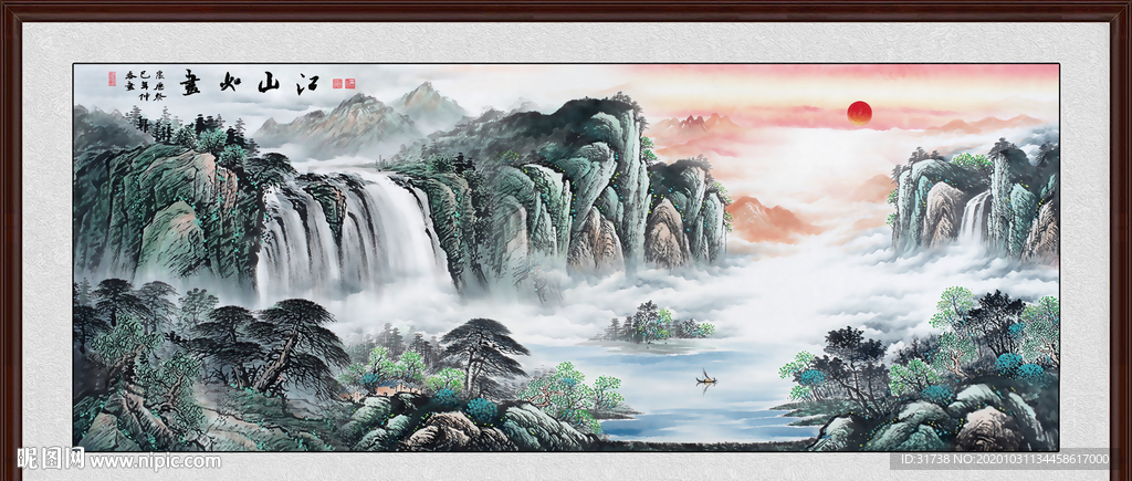 山水画 水墨山水画 意境山水画