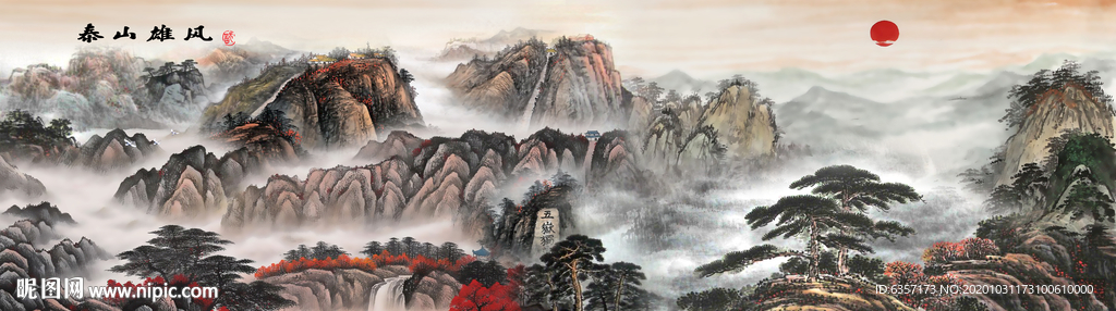 山水画 水墨山水画 意境山水画