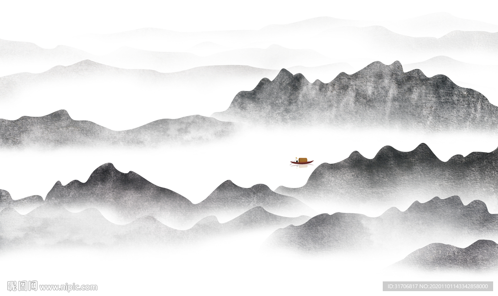 中式山水画