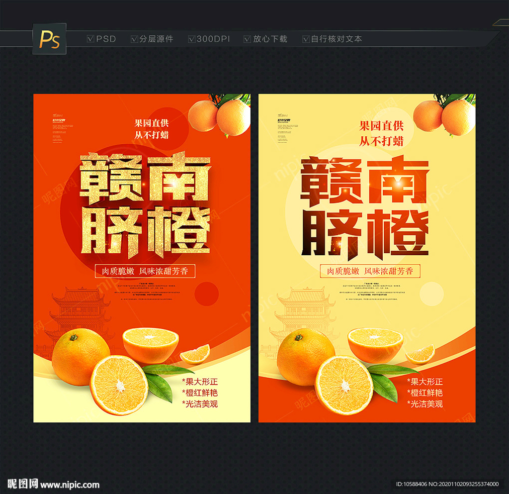 赣南脐橙 脐橙海报