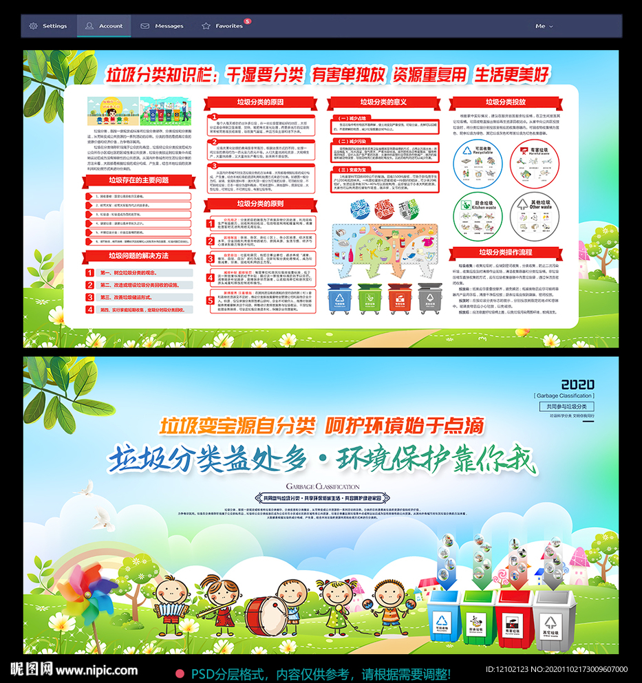 垃圾分类宣传栏