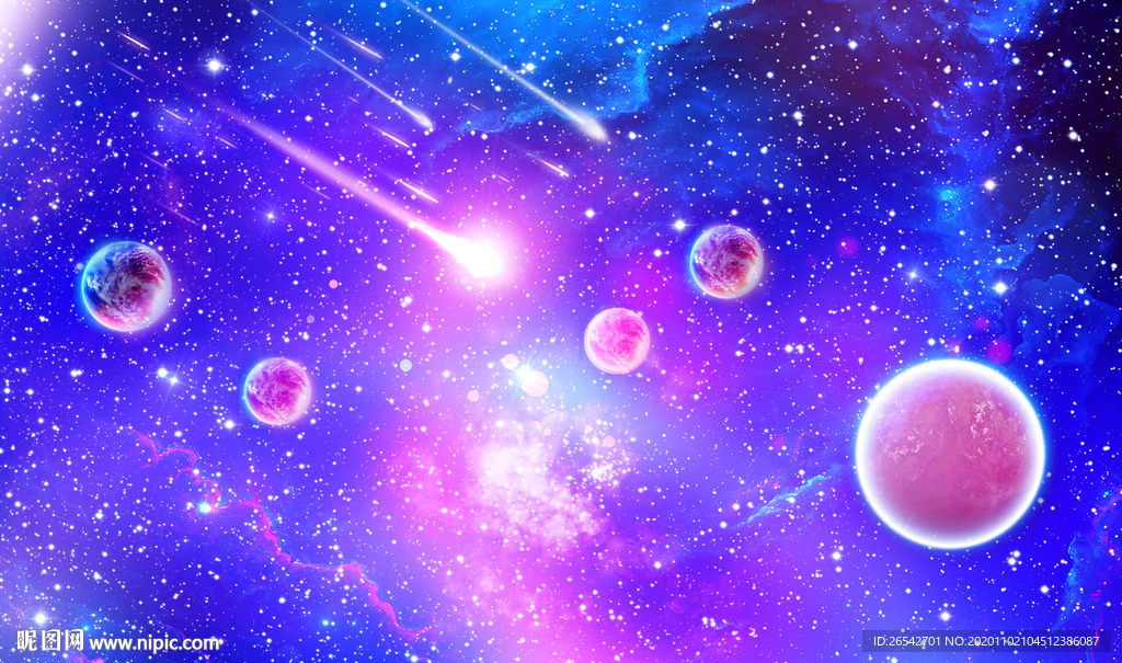 紫色星空