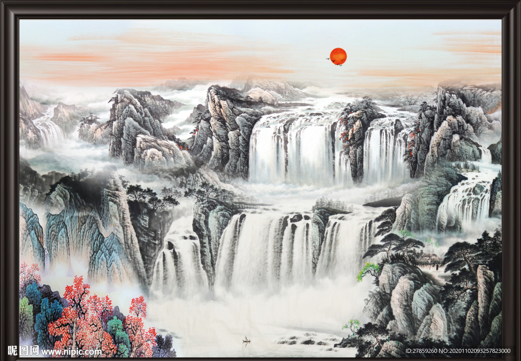 山水画 水墨山水画 意境山水画