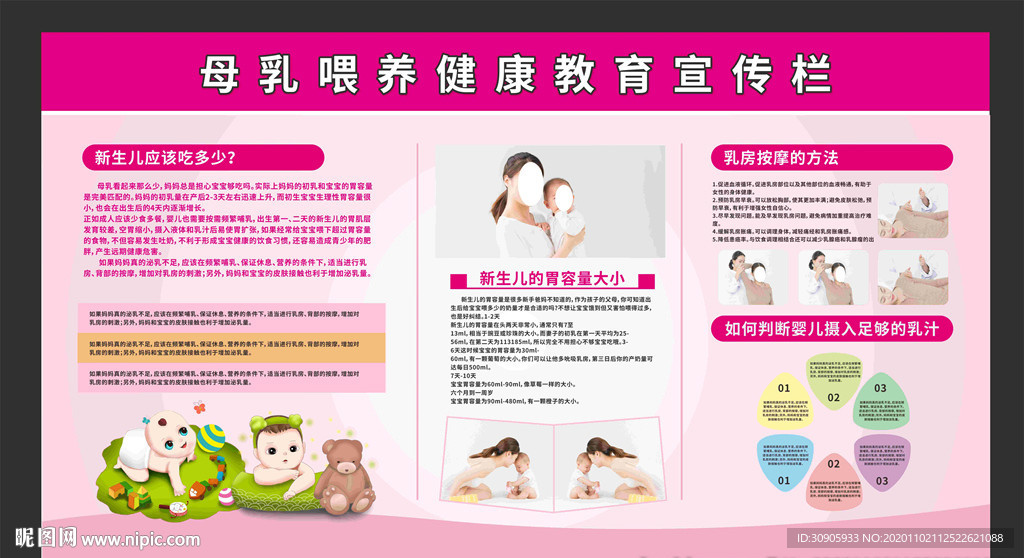 妇幼健康宣传栏海报