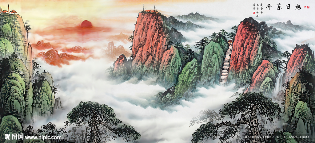 山水画 水墨山水画 意境山水画