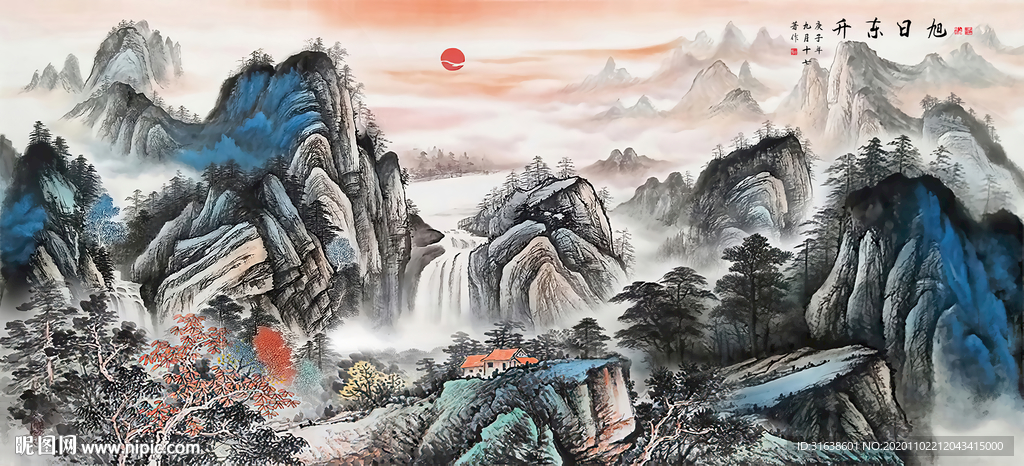 山水画 水墨山水画 意境山水画