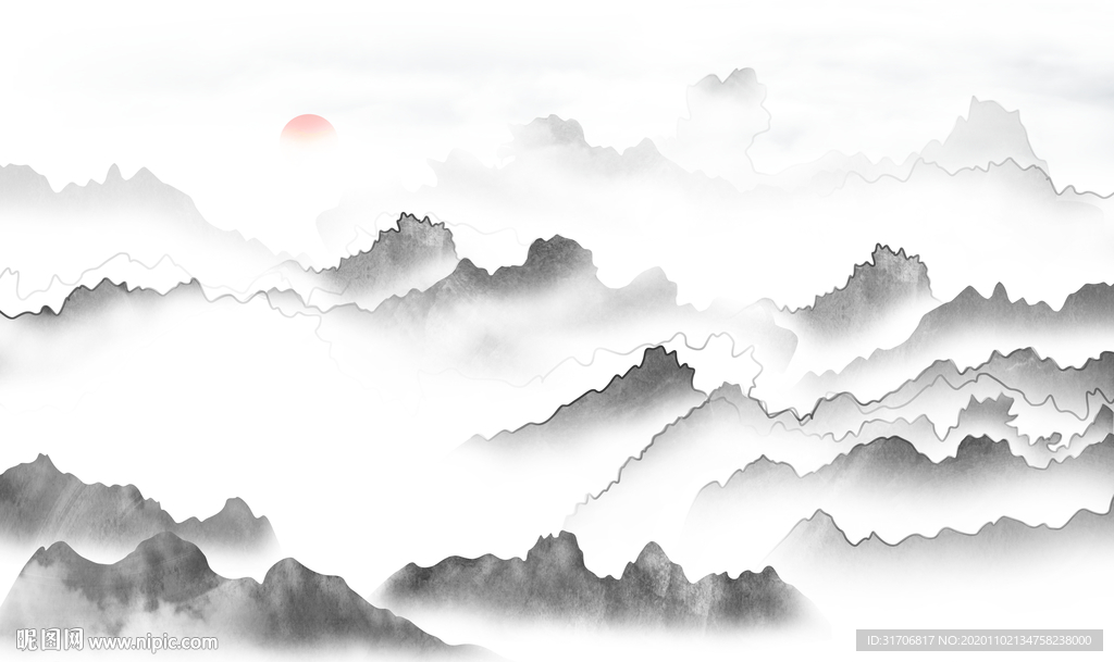 意境山水画