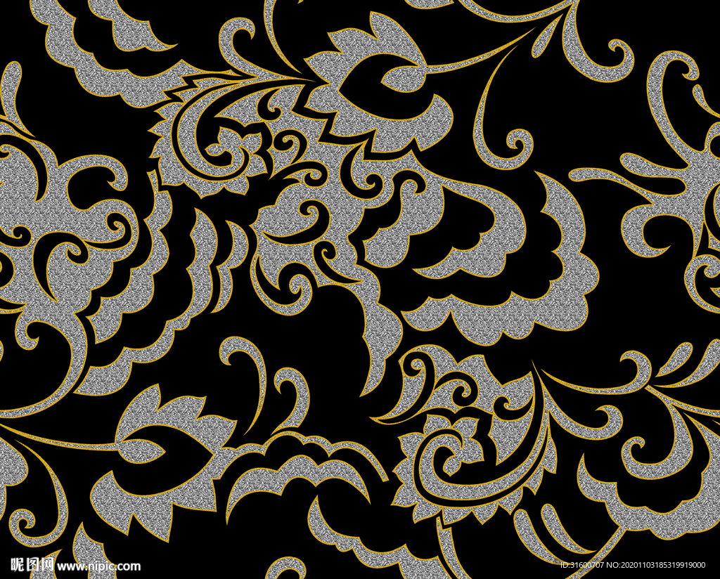 个性手绘线条花