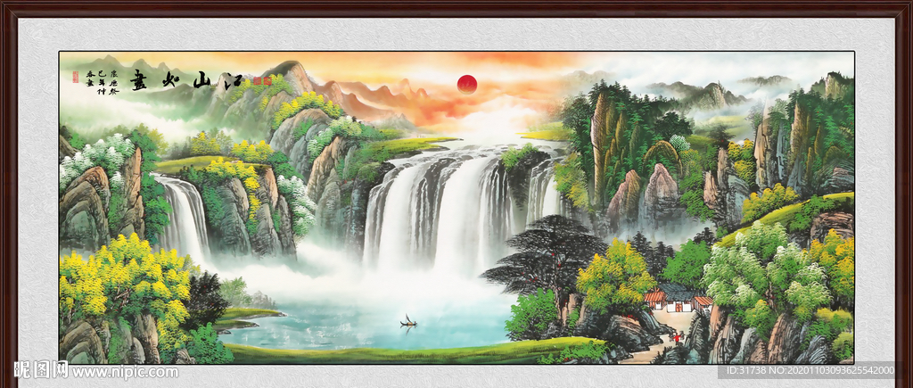 山水画 水墨山水画 意境山水画