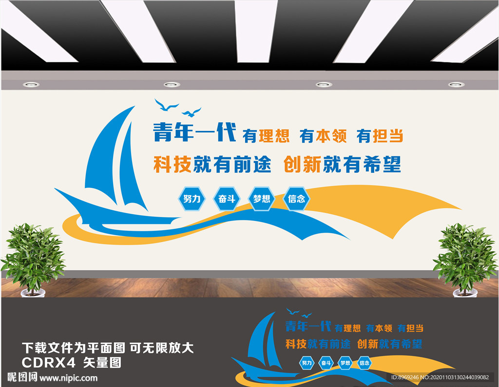 科技创新文化墙