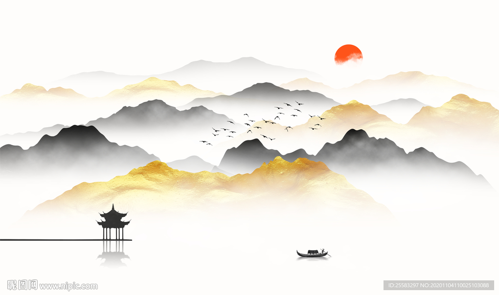 轻奢背景墙