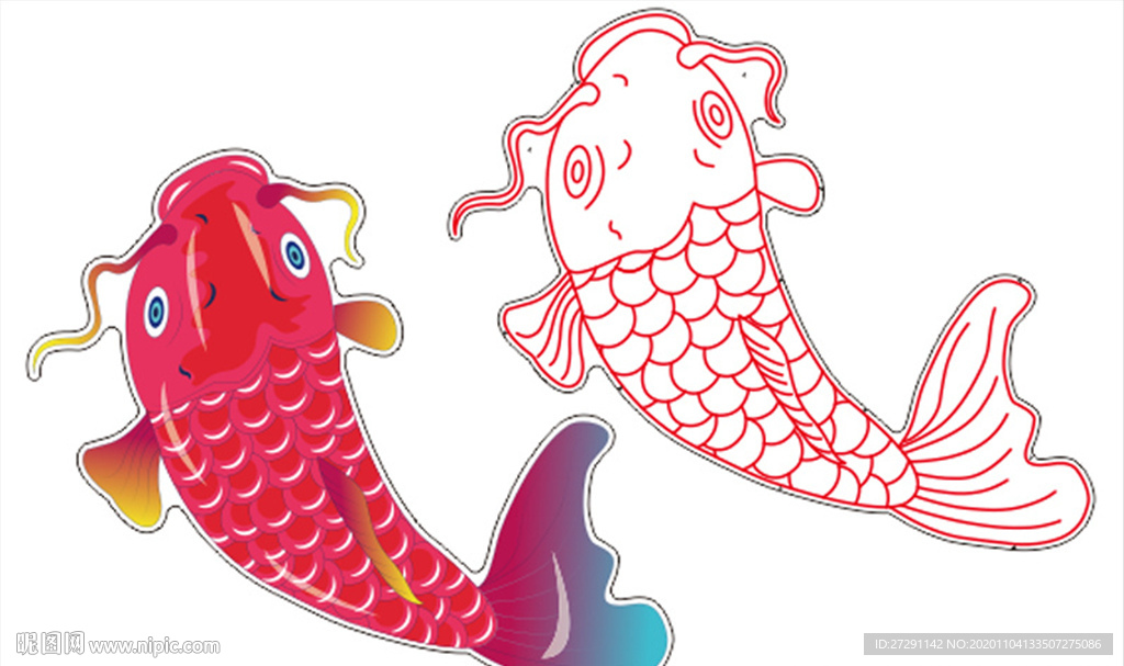 锦鲤霓虹灯